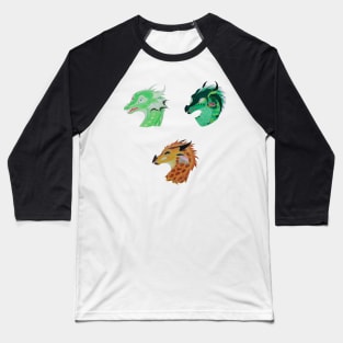 Scared Trio Sticker Pack Baseball T-Shirt